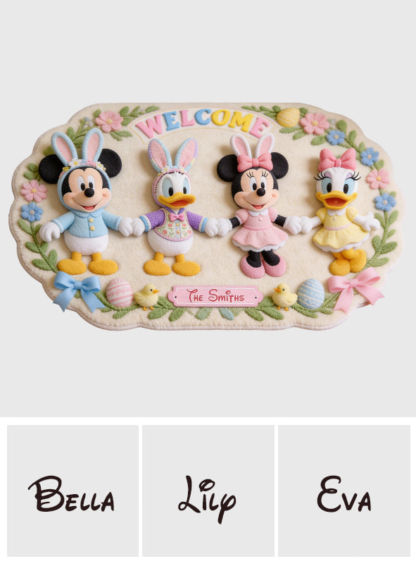 Easter Magic Friends - Personalized Mouse Non-Slip Tufted Rug