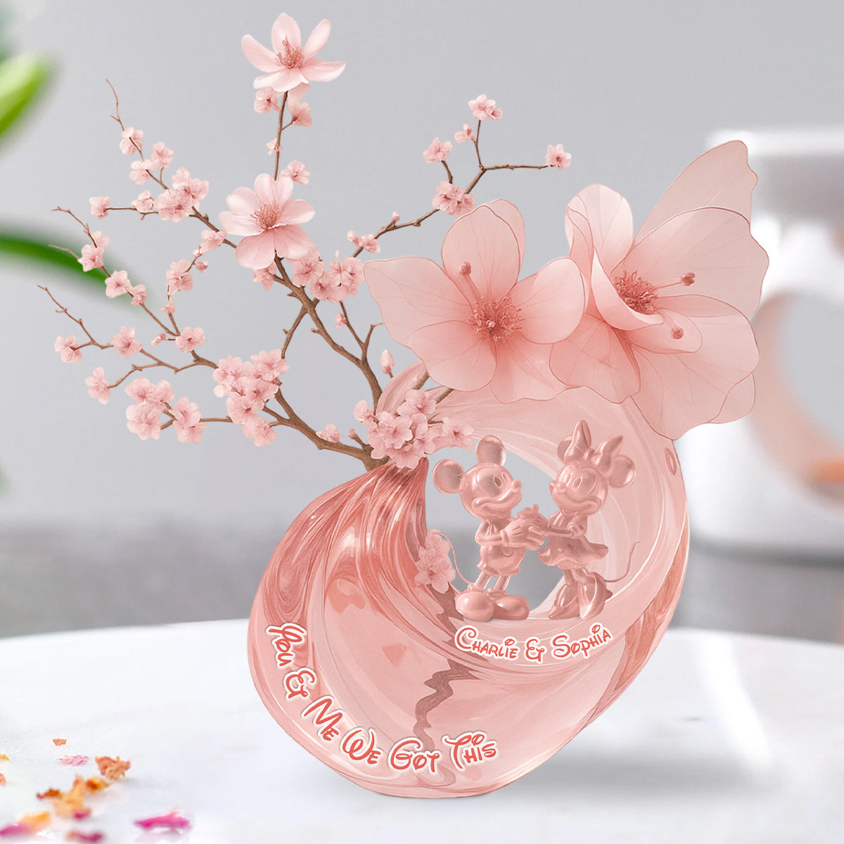 You & Me We Got This - Personalized Couple Custom Shaped Acrylic Plaque