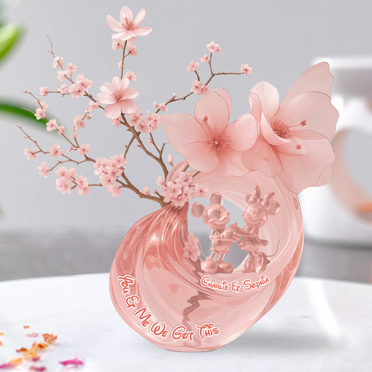 You & Me We Got This - Personalized Couple Custom Shaped Acrylic Plaque