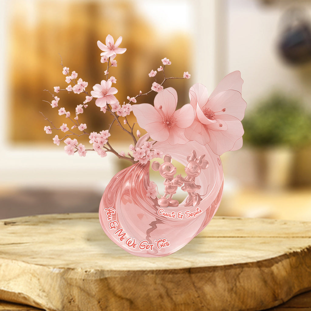 You & Me We Got This - Personalized Couple Custom Shaped Acrylic Plaque