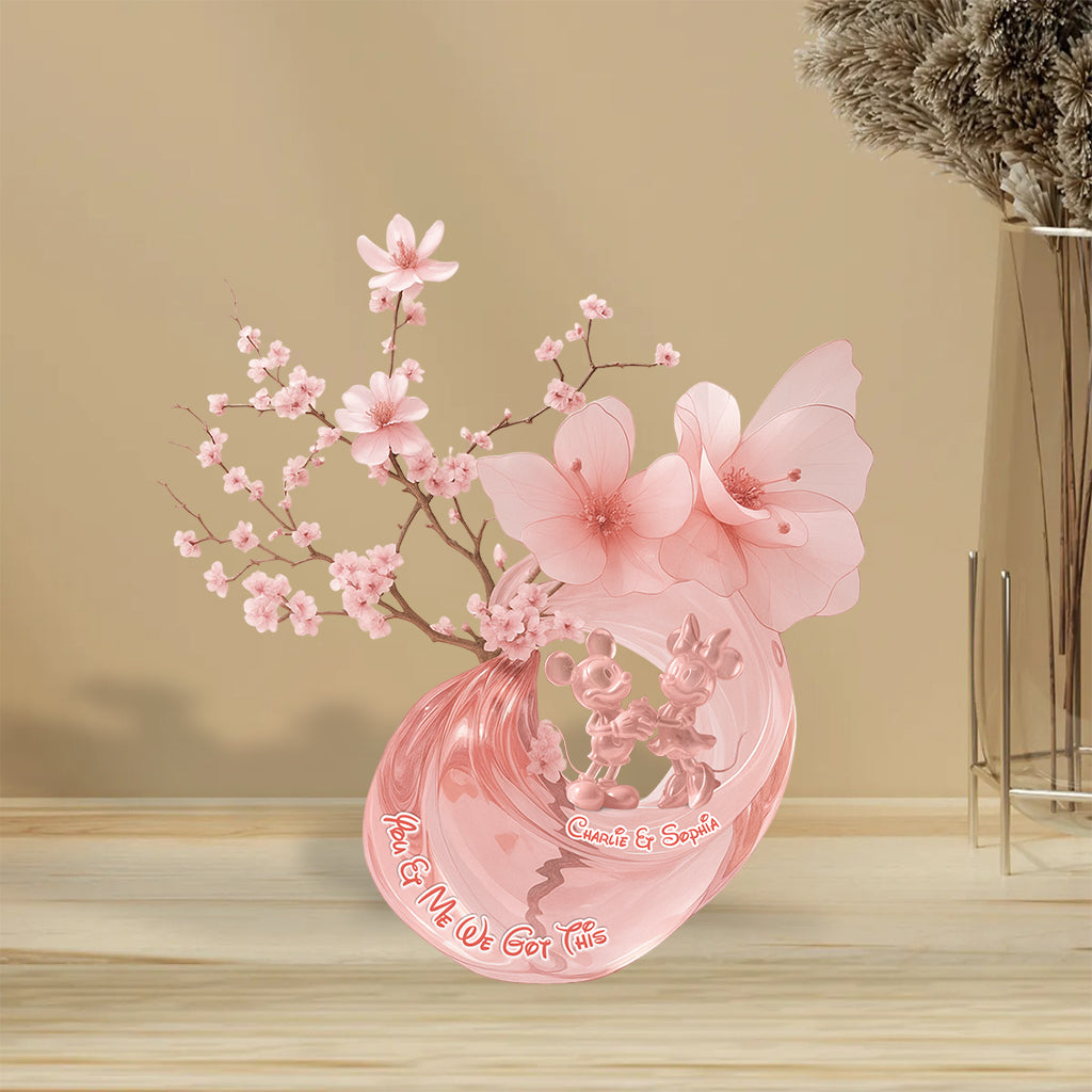 You & Me We Got This - Personalized Couple Custom Shaped Acrylic Plaque