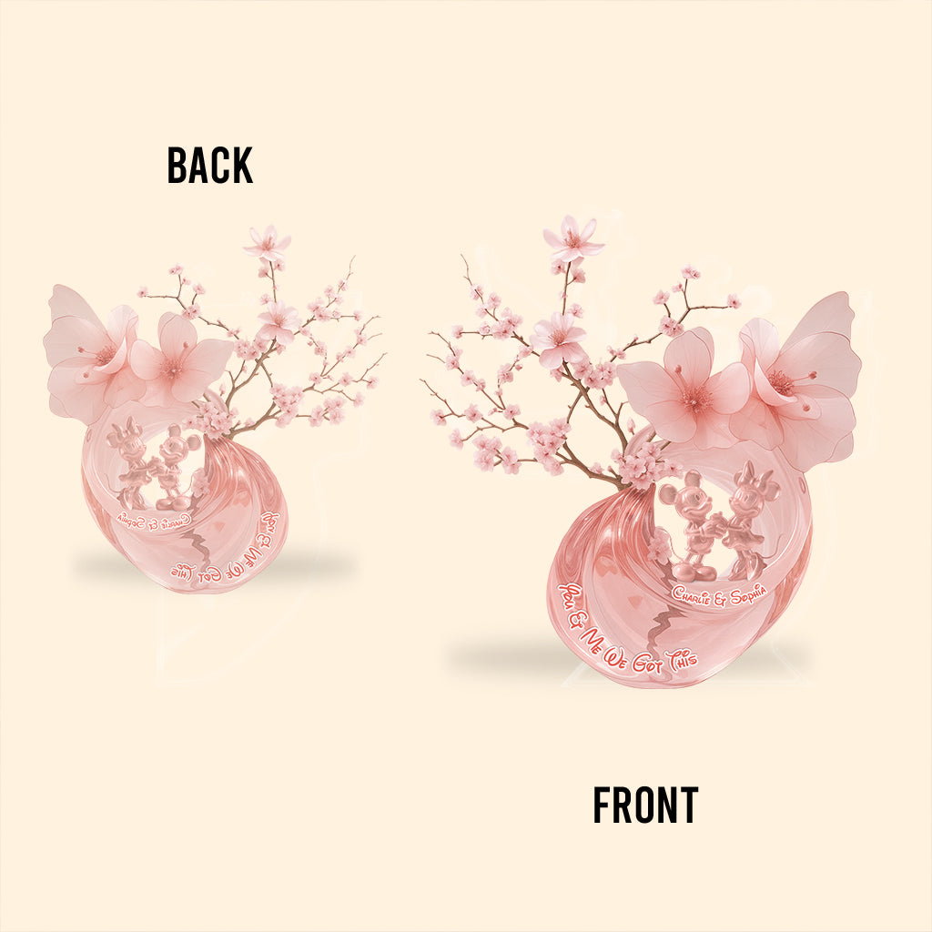 You & Me We Got This - Personalized Couple Custom Shaped Acrylic Plaque