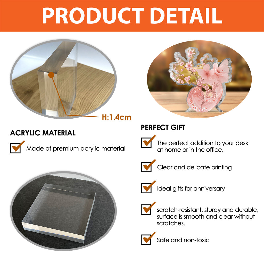 You & Me We Got This - Personalized Couple Custom Shaped Acrylic Plaque