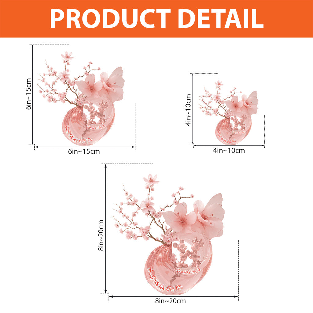 You & Me We Got This - Personalized Couple Custom Shaped Acrylic Plaque