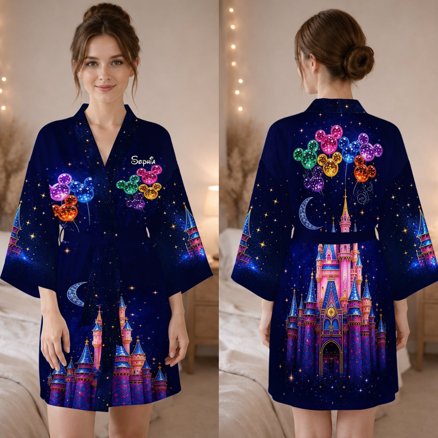 Believe In Magic - Personalized Dream Trip Satin Robe