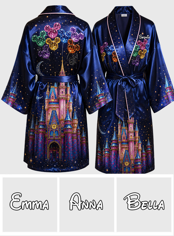 Believe In Magic - Personalized Dream Trip Satin Robe