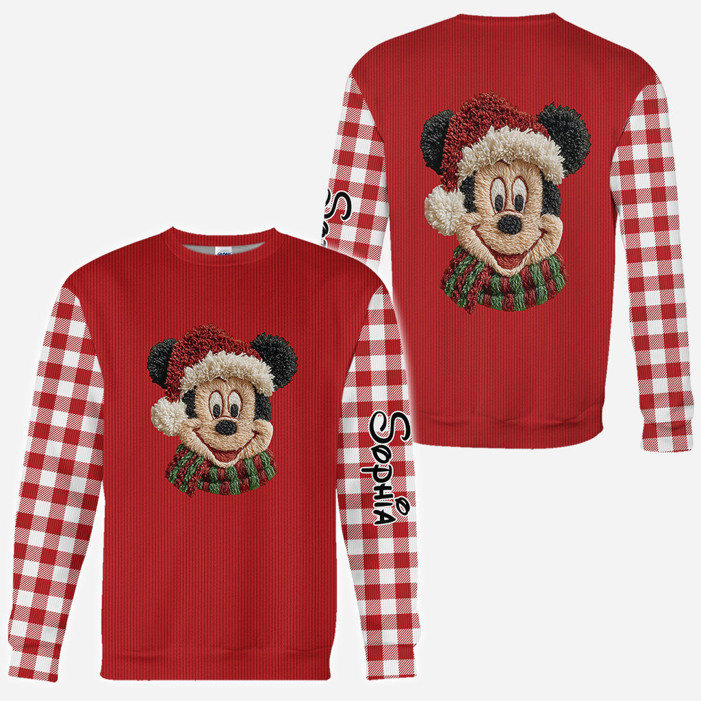 Merry Christmas - Personalized Mouse All Over Shirt