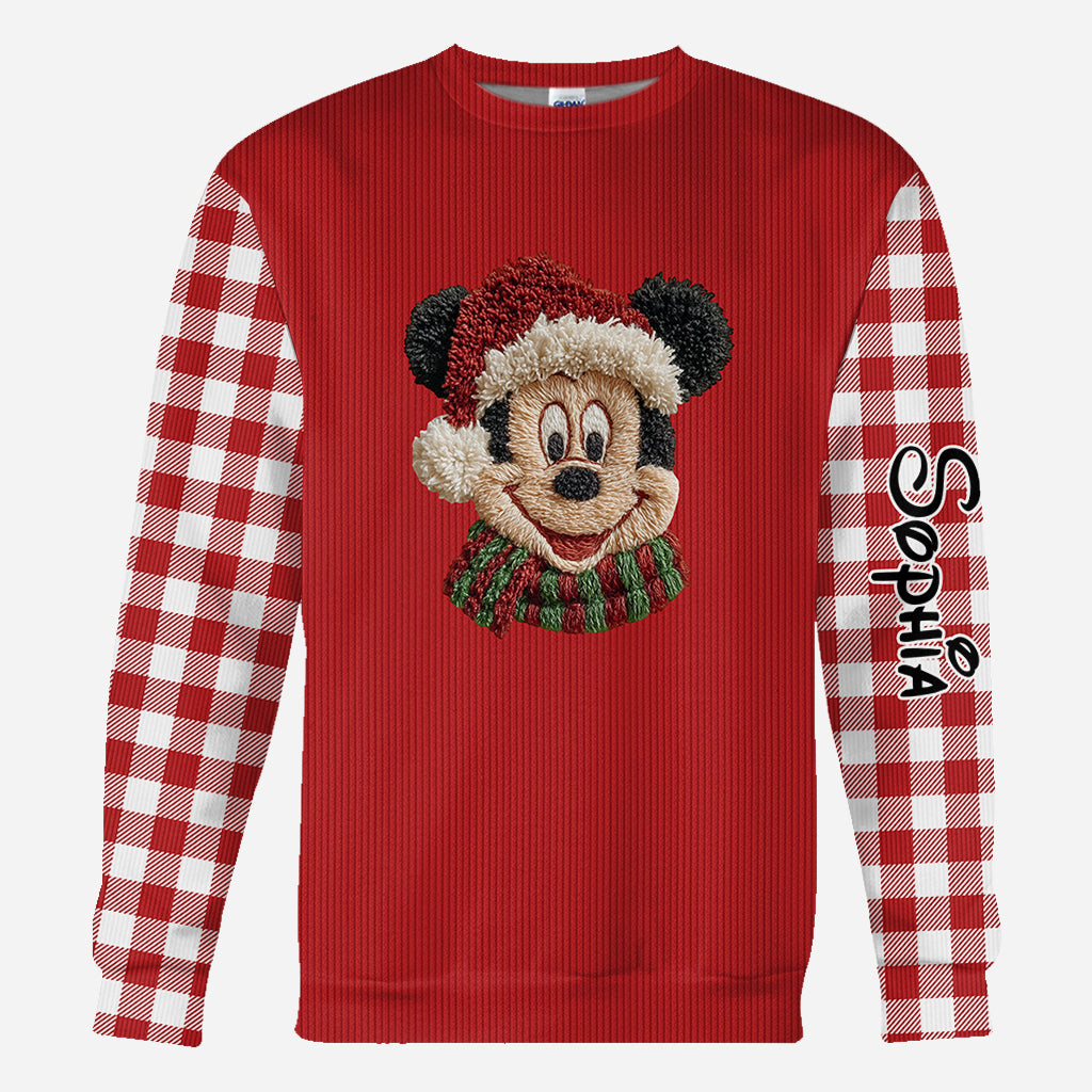 Merry Christmas - Personalized Mouse All Over Shirt