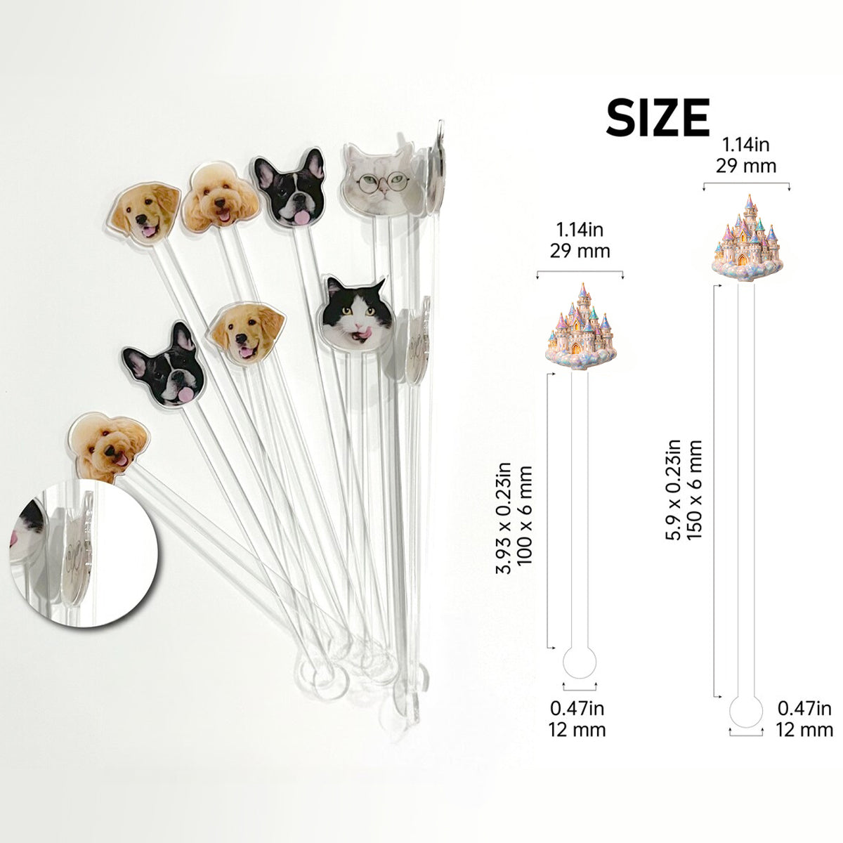 Beaty & The Beast - Personalized Beauty And The Beast Set Accent Mug with Acrylic Stirrers