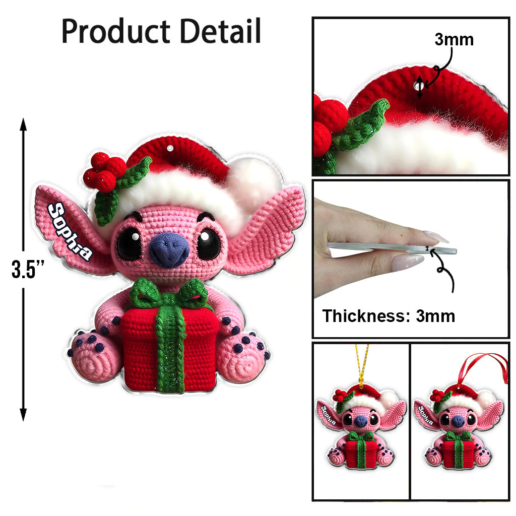 Merry Stitchmas - Personalized Ohana Ornament