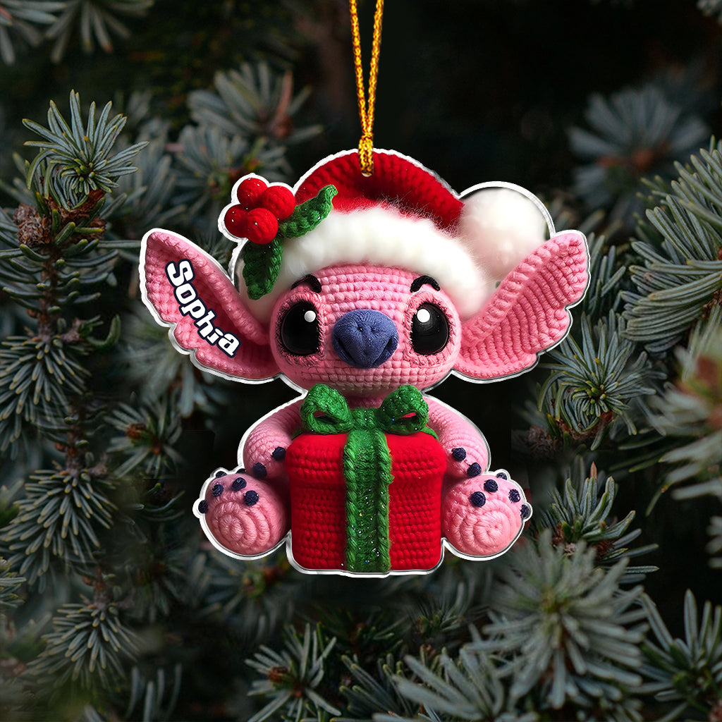 Merry Stitchmas - Personalized Ohana Ornament