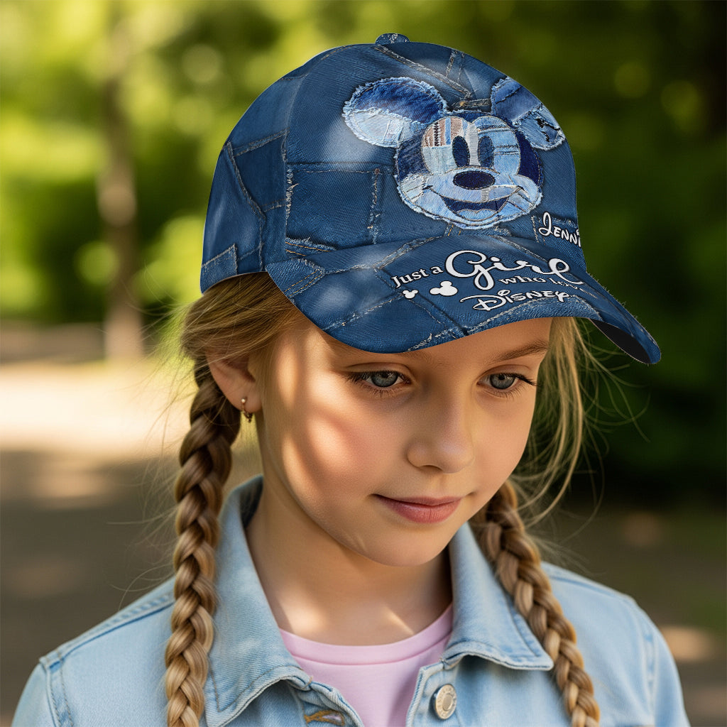 Just A Girl Who Loves Magic - Personalized Mouse Classic Cap