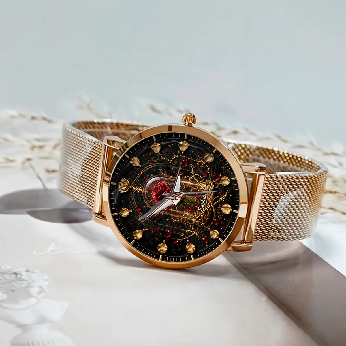 Tale As Old As Time - Personalized Beauty And The Beast Women Hand Watch
