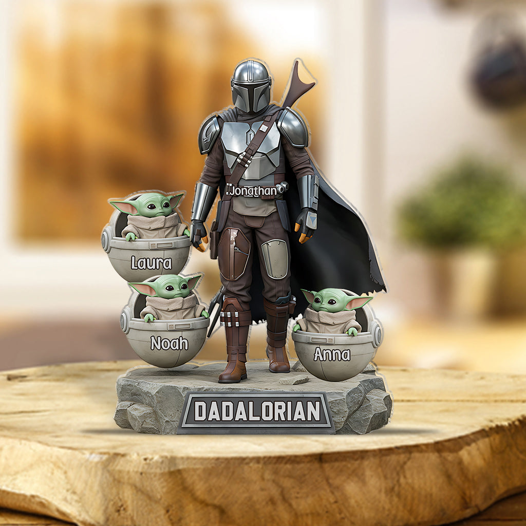 Dadalorian - Personalized The Force Custom Shaped Acrylic Plaque