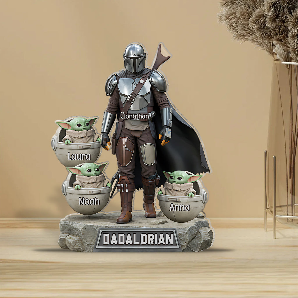 Dadalorian - Personalized The Force Custom Shaped Acrylic Plaque