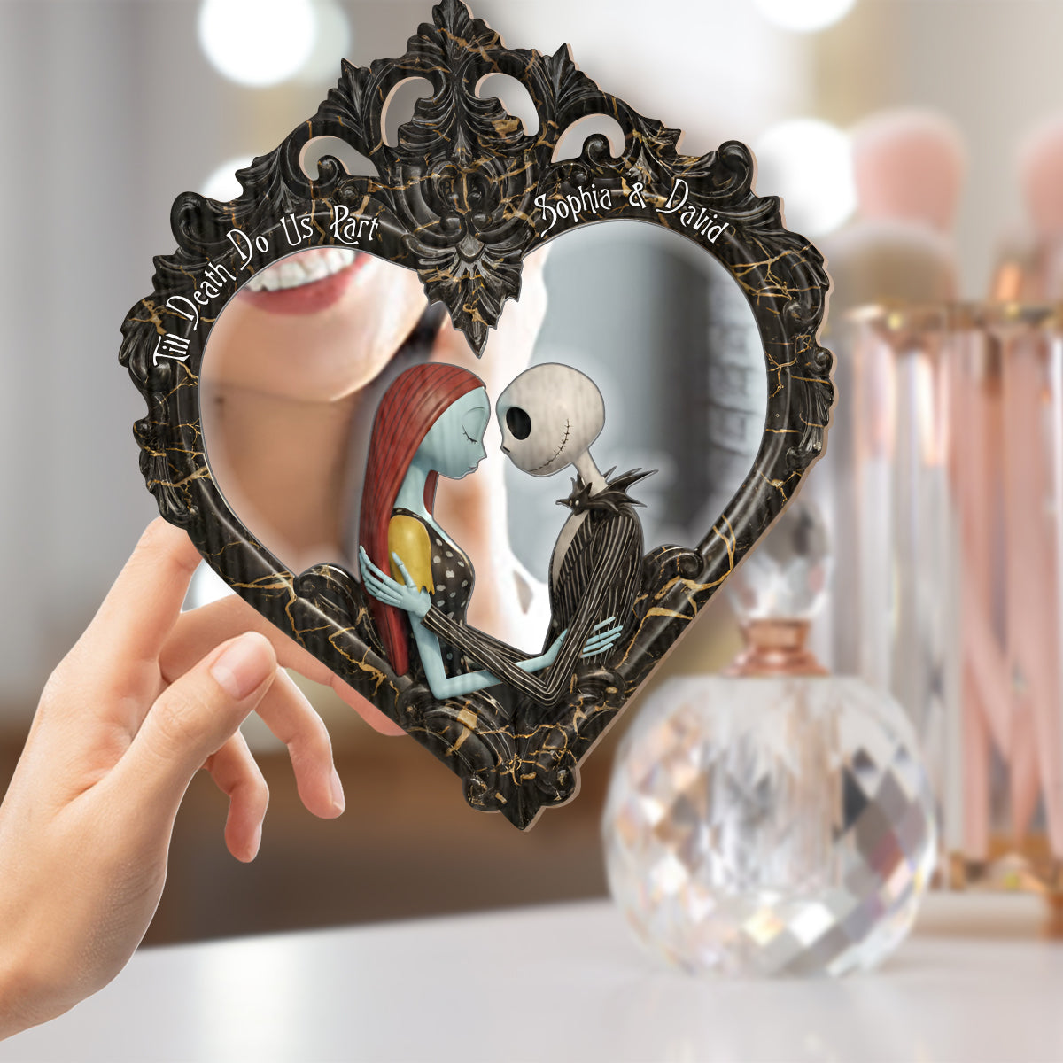 Till Death Do Us Part - Personalized Nightmare Wall Hanging Mirror