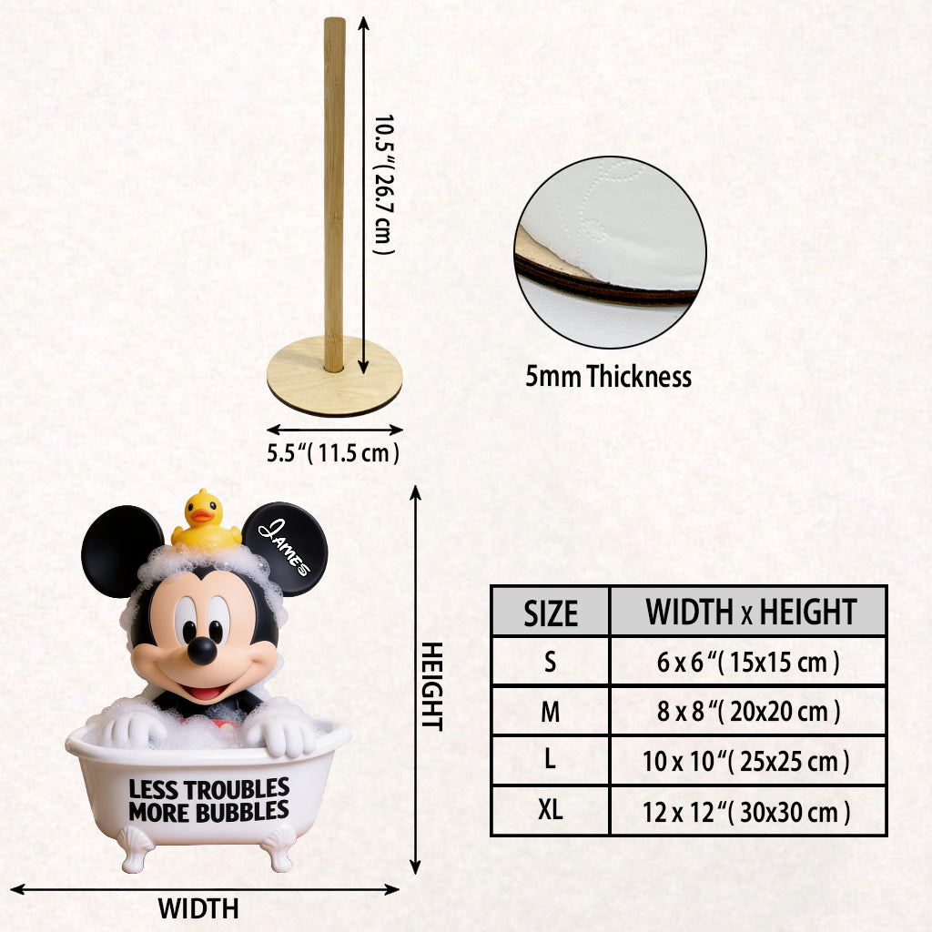 Cartoon Mouse Fan Gift - Personalized Mouse Paper Towel Stand
