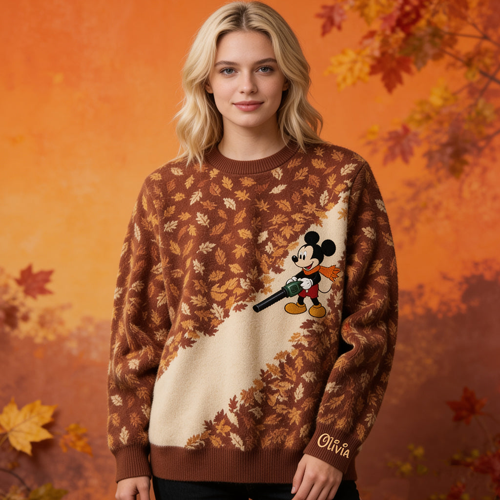 Autumn Leaf - Personalized Mouse All Over Shirt