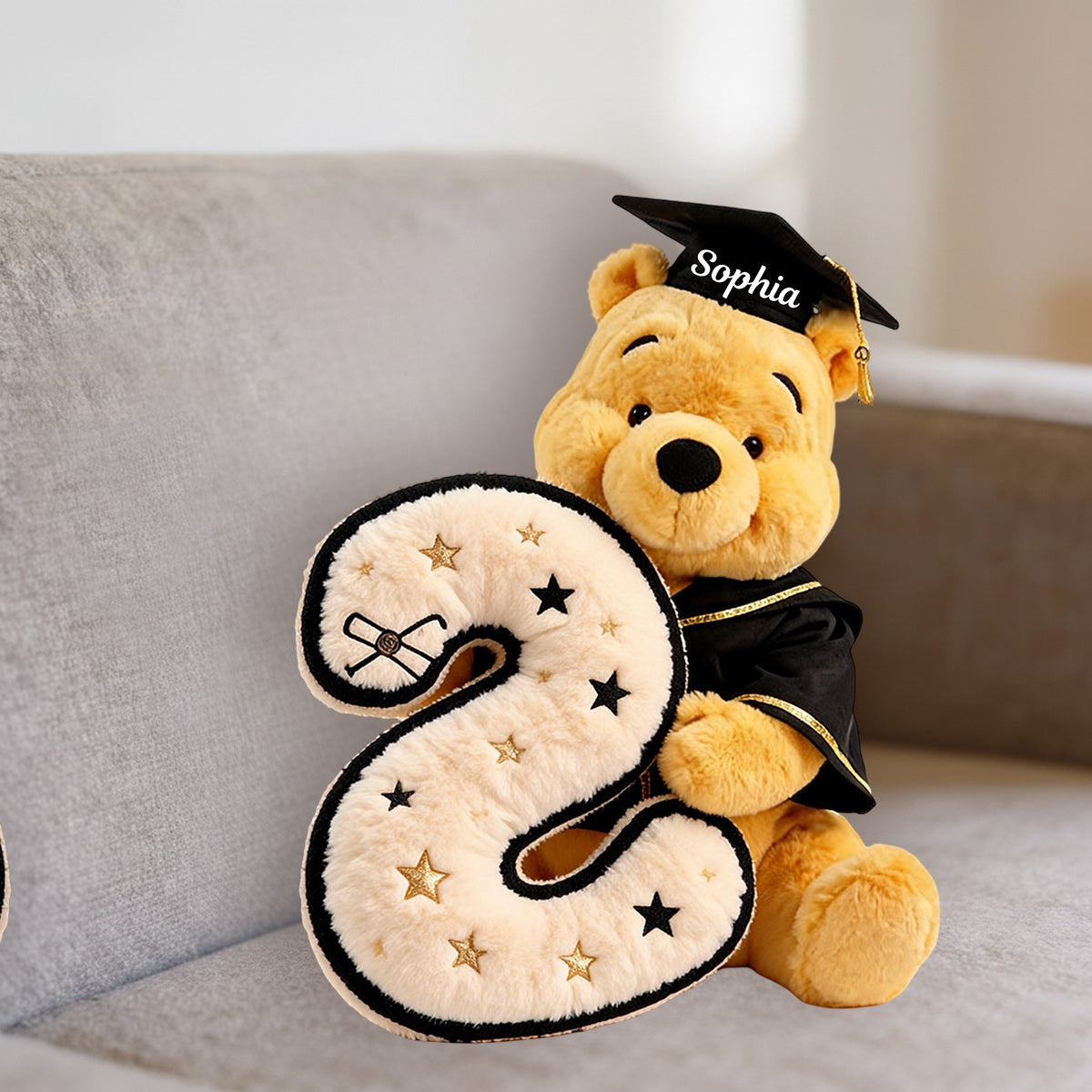 Congraduation - Personalized Graduation Premium Faux Fur Pillow