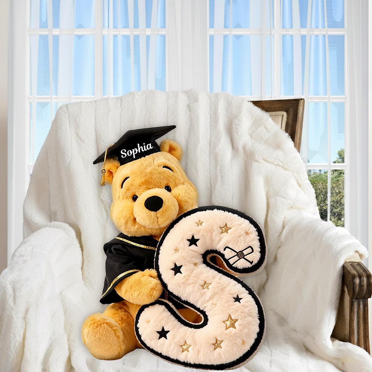 Congraduation - Personalized Graduation Premium Faux Fur Pillow