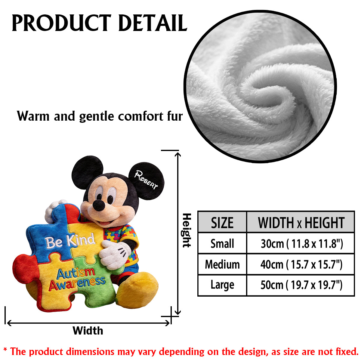 Autism Awareness - Personalized Autism Awareness Premium Faux Fur Pillow