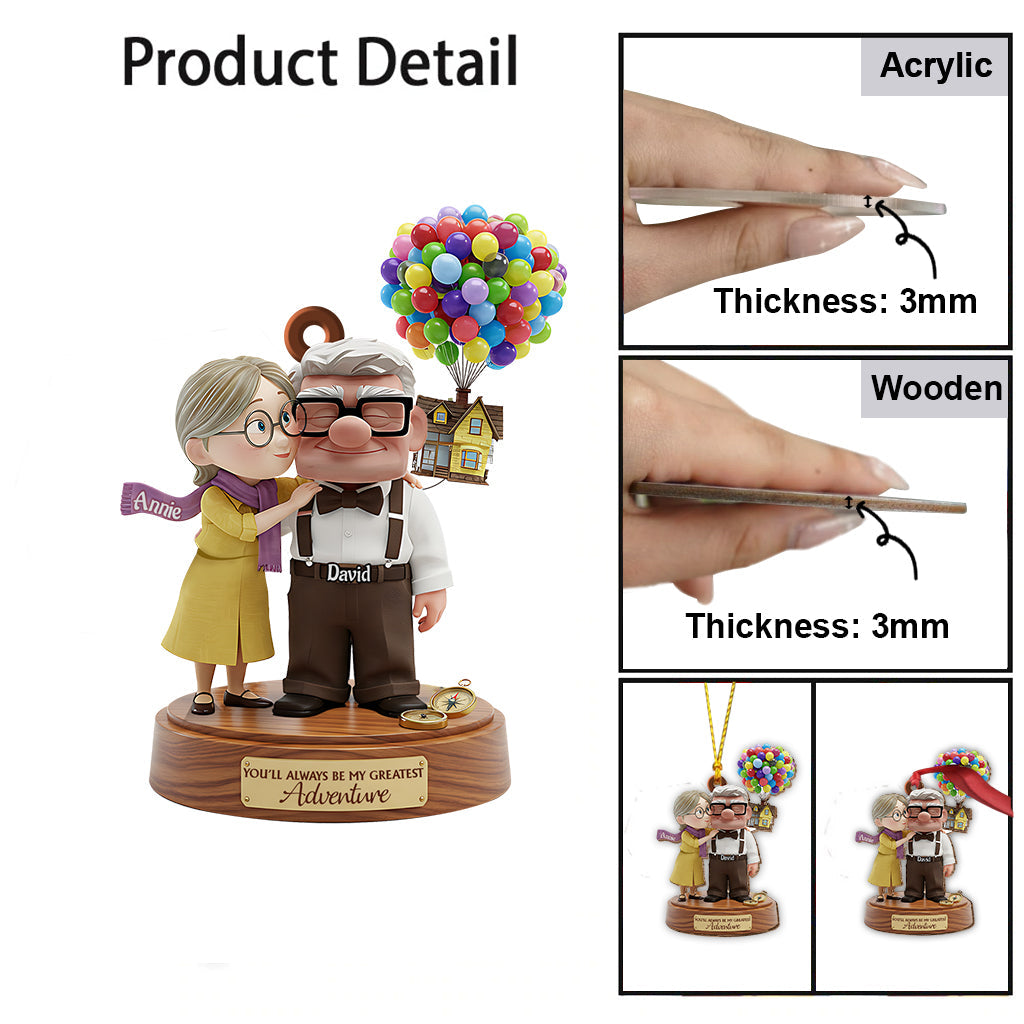 You Will Always Be My Adventure - Personalized Mouse Ornament