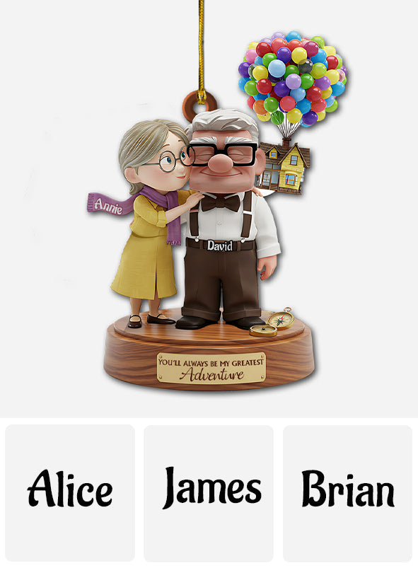 You Will Always Be My Adventure - Personalized Mouse Ornament