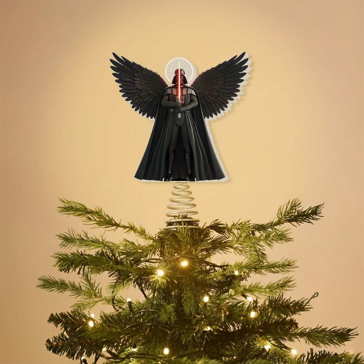 Merry Christmas - The Force LED Light Tree Topper