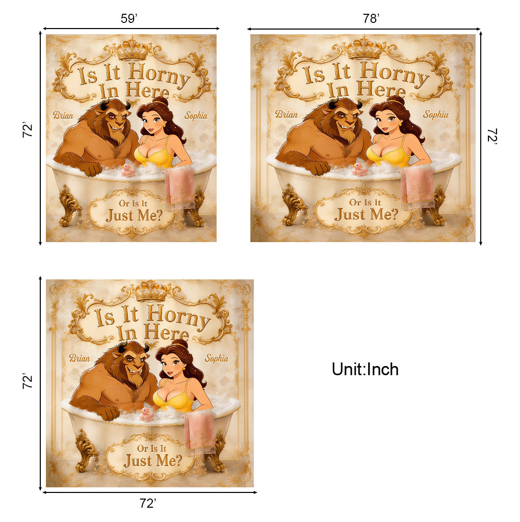 Beauty The Beast - Personalized Beauty And The Beast Shower Curtain