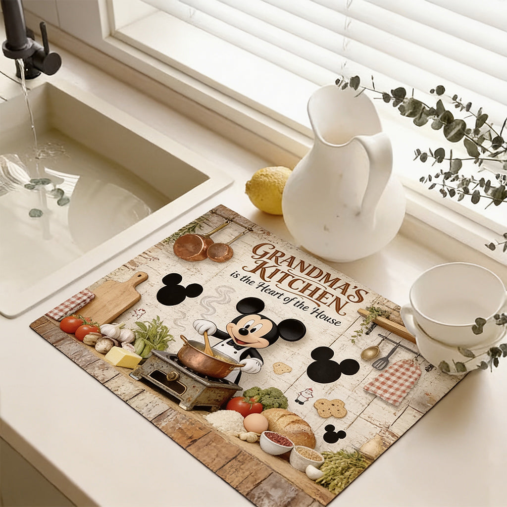 Cute Mouse Chef Stove Top Cover for Electric Stove - Personalized Mouse Doormat