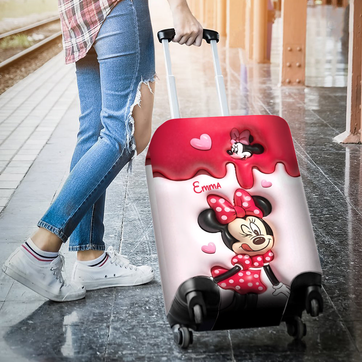 Adventure Together - Personalized Mouse Luggage Cover