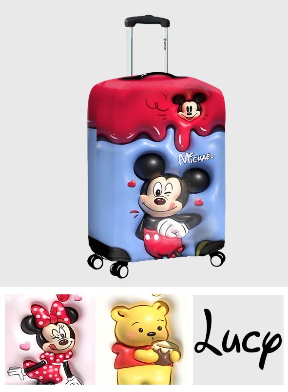 Adventure Together - Personalized Mouse Luggage Cover