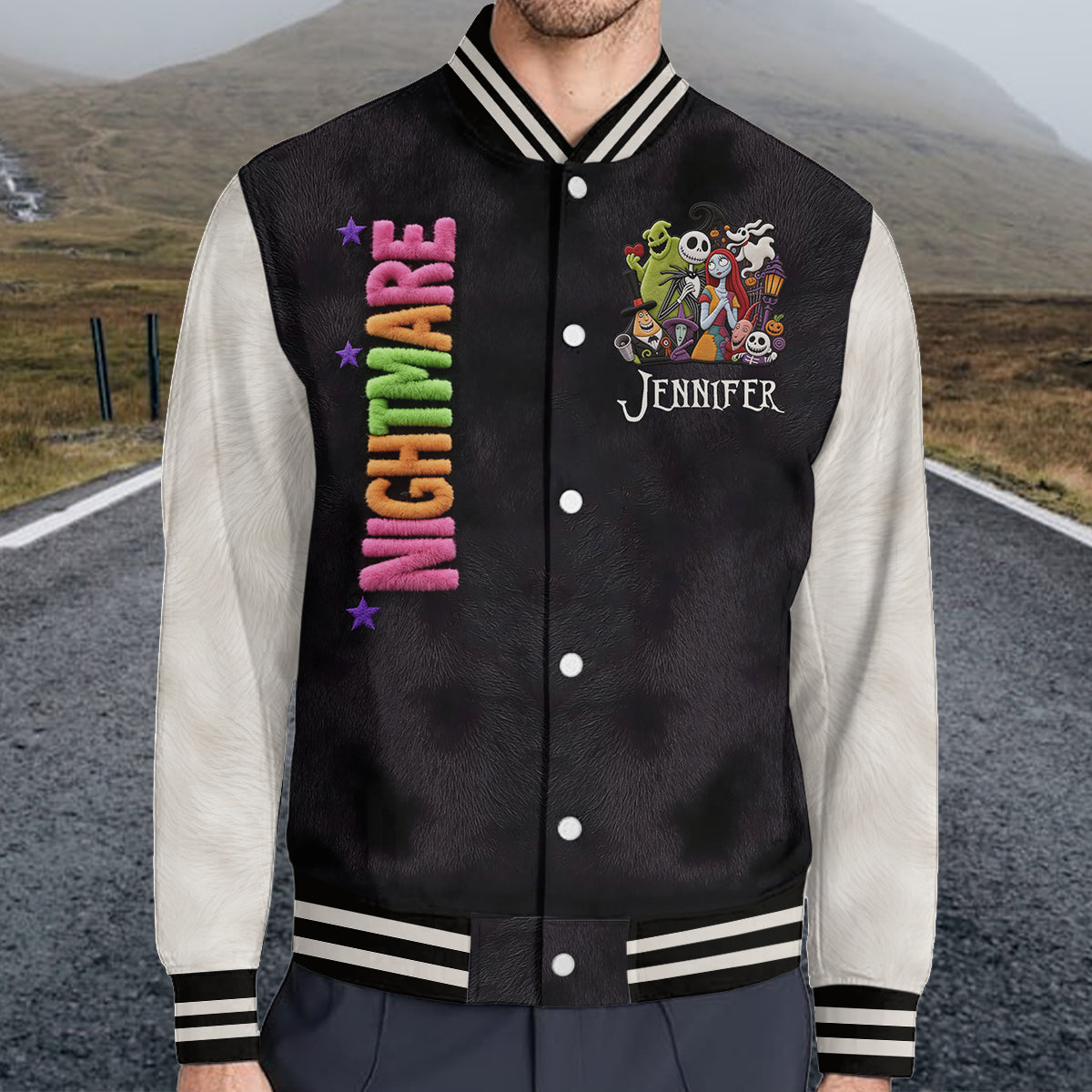 Before Christmas - Personalized Nightmare Varsity Jacket