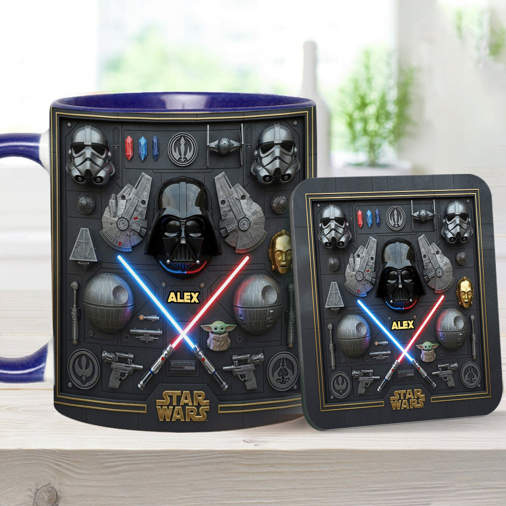 The Galaxy - Personalized The Force Accent Mug