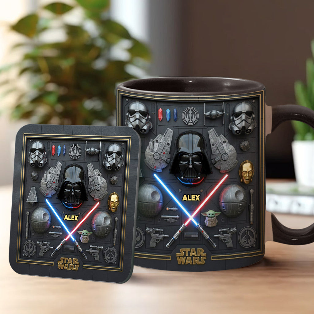 The Galaxy - Personalized The Force Accent Mug