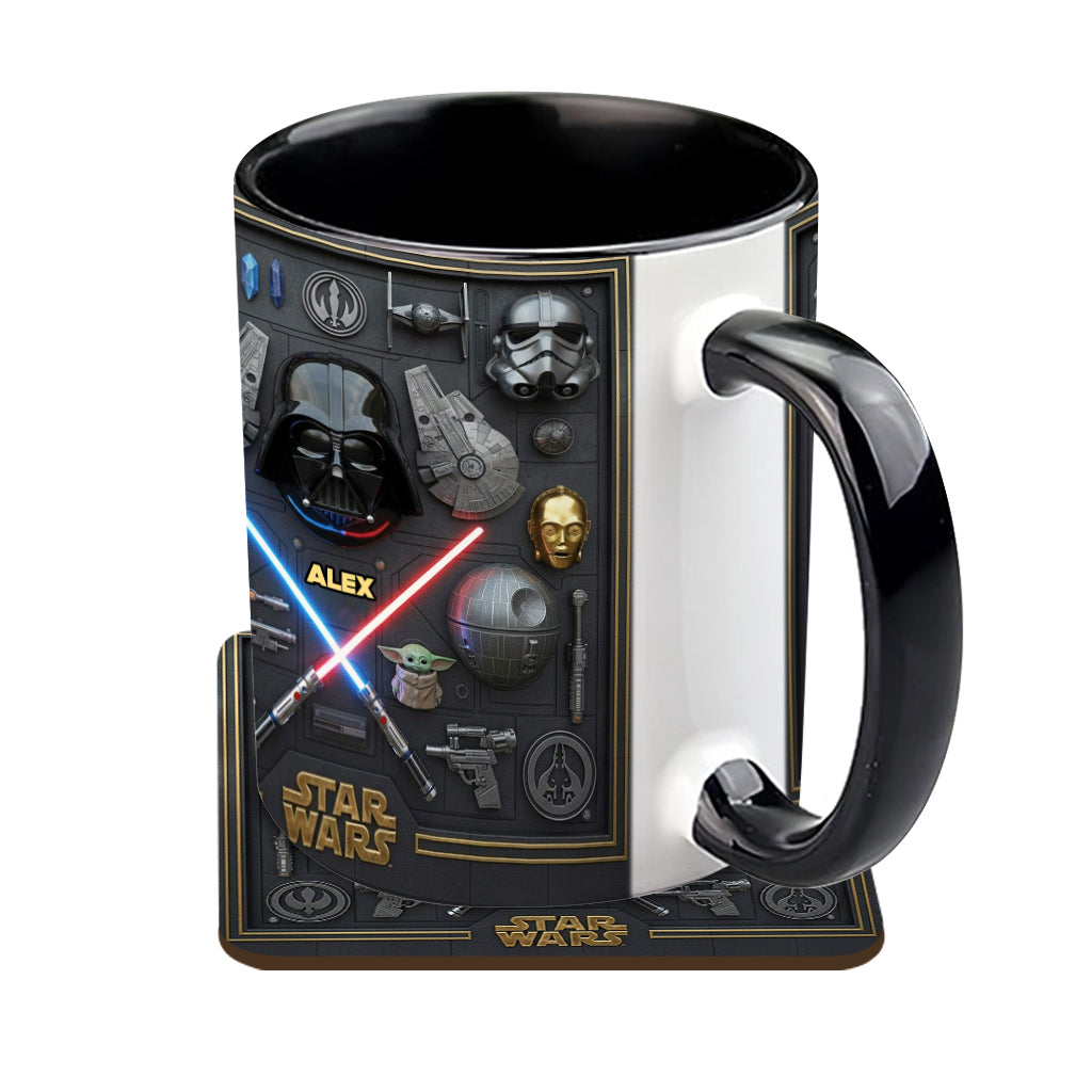 The Galaxy - Personalized The Force Accent Mug