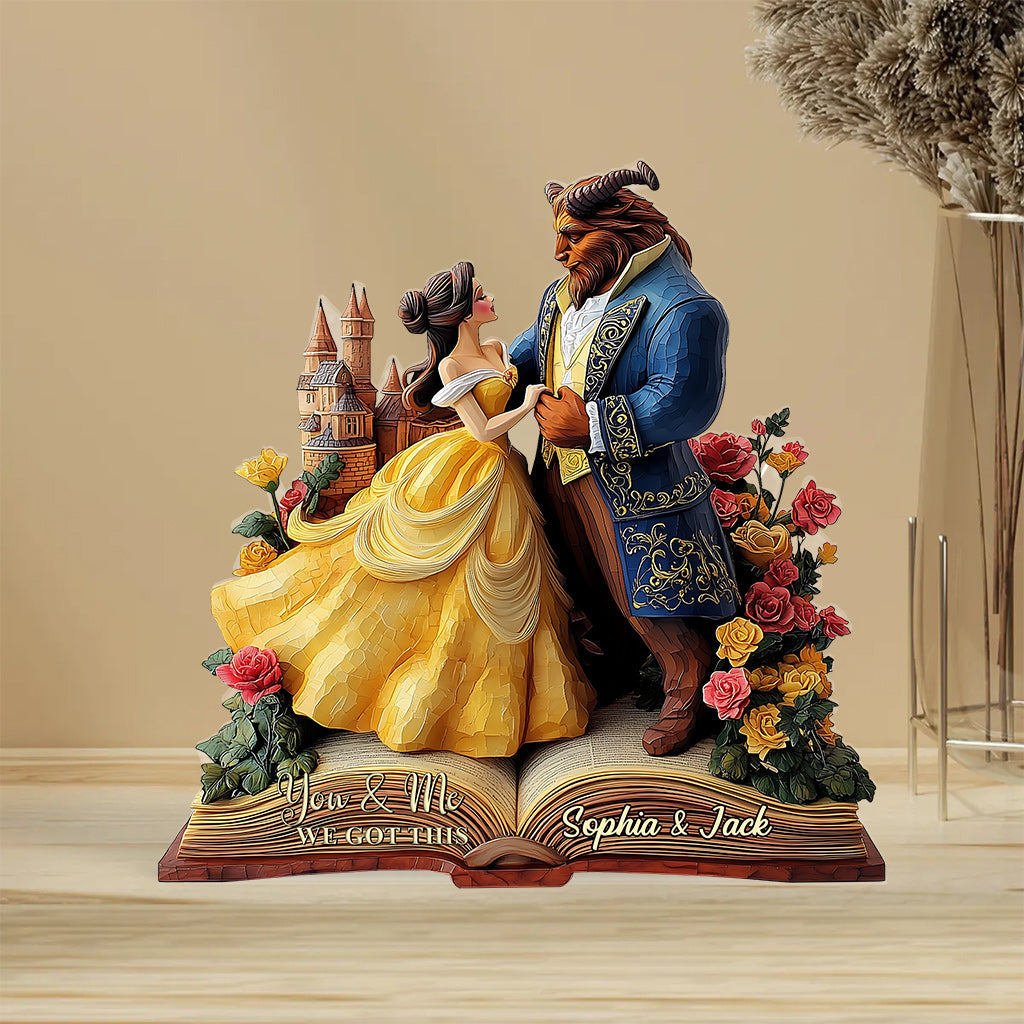 You & Me - Personalized Couple Custom Shaped Acrylic Plaque