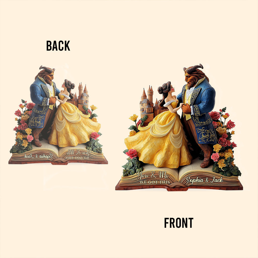 You & Me - Personalized Couple Custom Shaped Acrylic Plaque