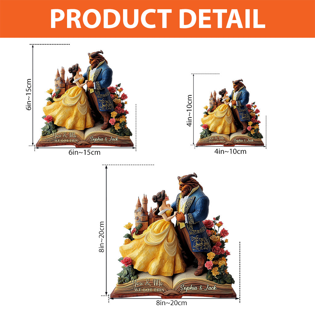 You & Me - Personalized Couple Custom Shaped Acrylic Plaque