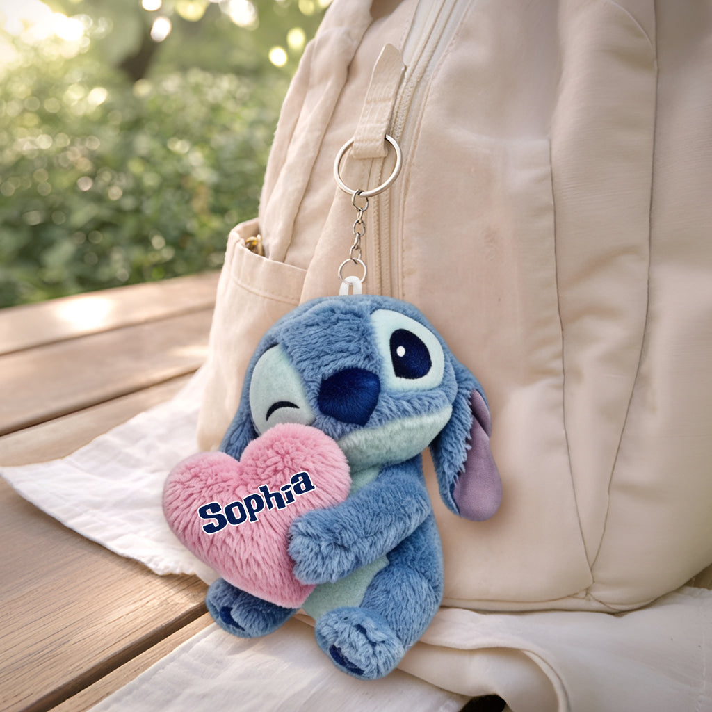 Ohana Means Family - Personalized Ohana Plush Keychain