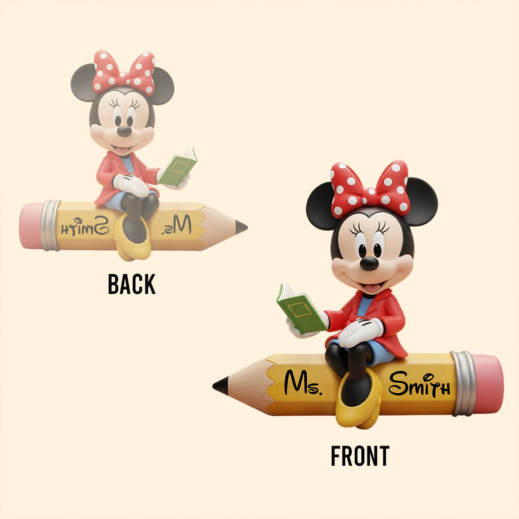 Best Teacher Ever - Mouse Friends - Personalized Teacher Custom Shaped Acrylic Plaque