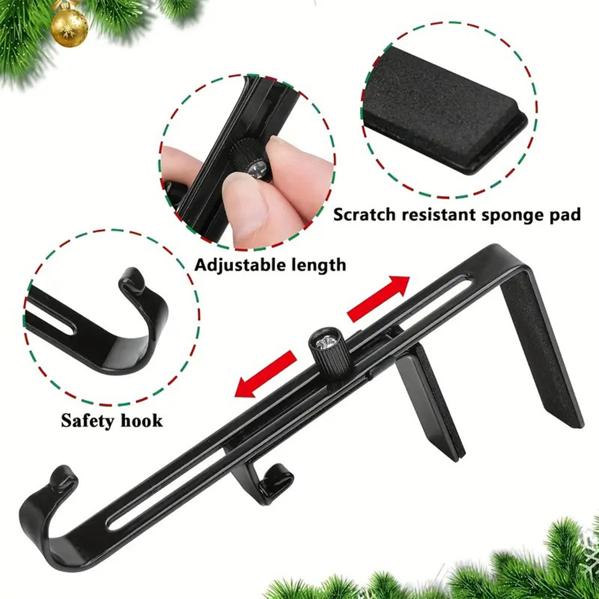 Our Christmas - Personalized Mouse Shaped Stocking Hanger