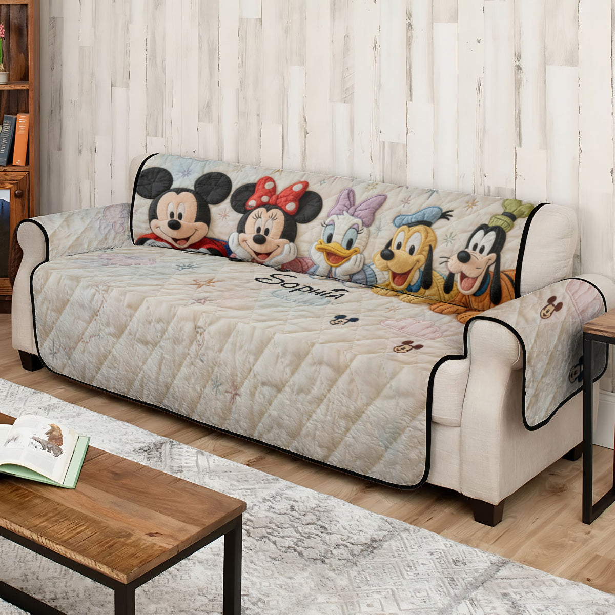 Friends - Personalized Mouse Quilted Sofa/Couch Cover