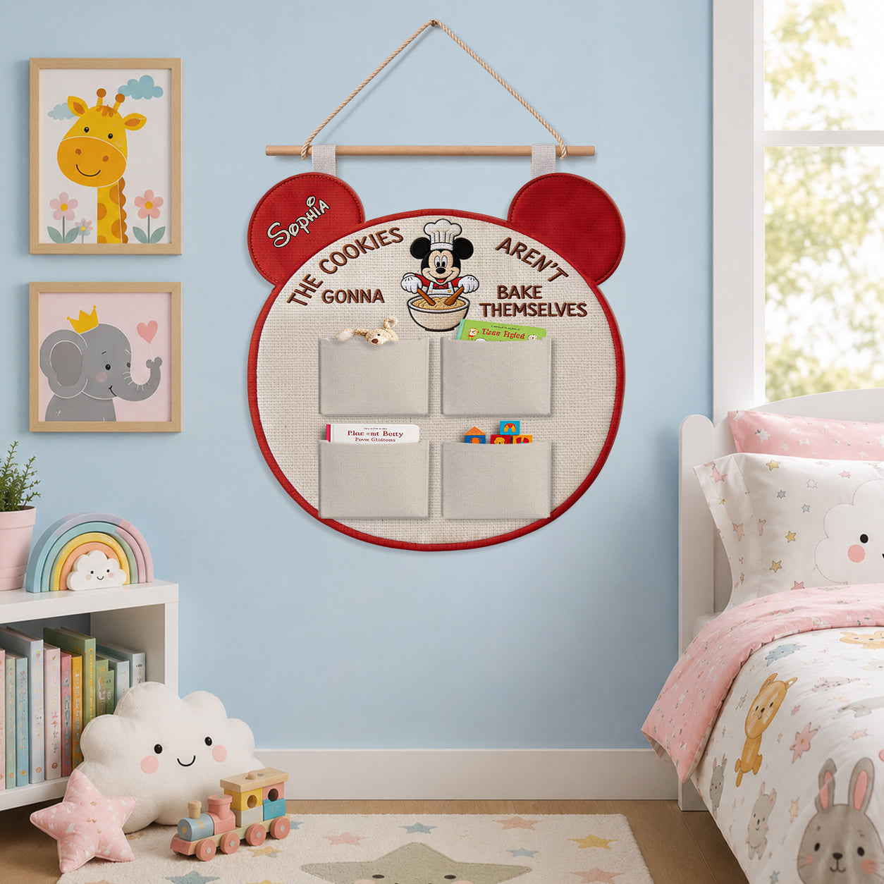 The Cookies Aren't Gonna Bake Themselves - Personalized Mouse Hanging Organizer