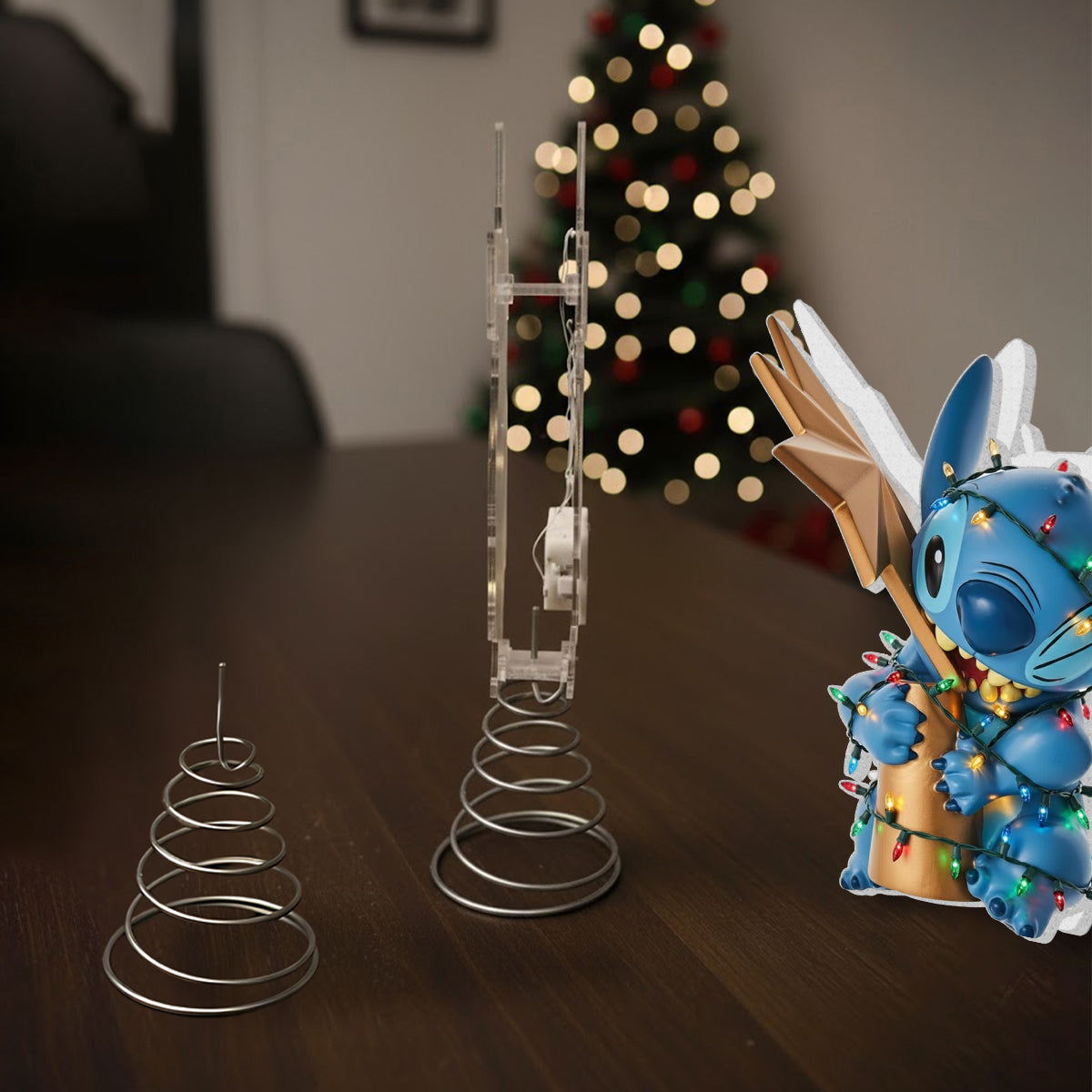 Christmas Troublemaker - Personalized Ohana LED Light Tree Topper