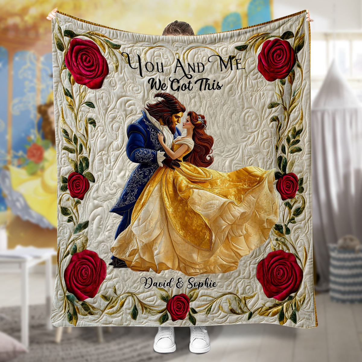 I Love You - Personalized Couple Blanket