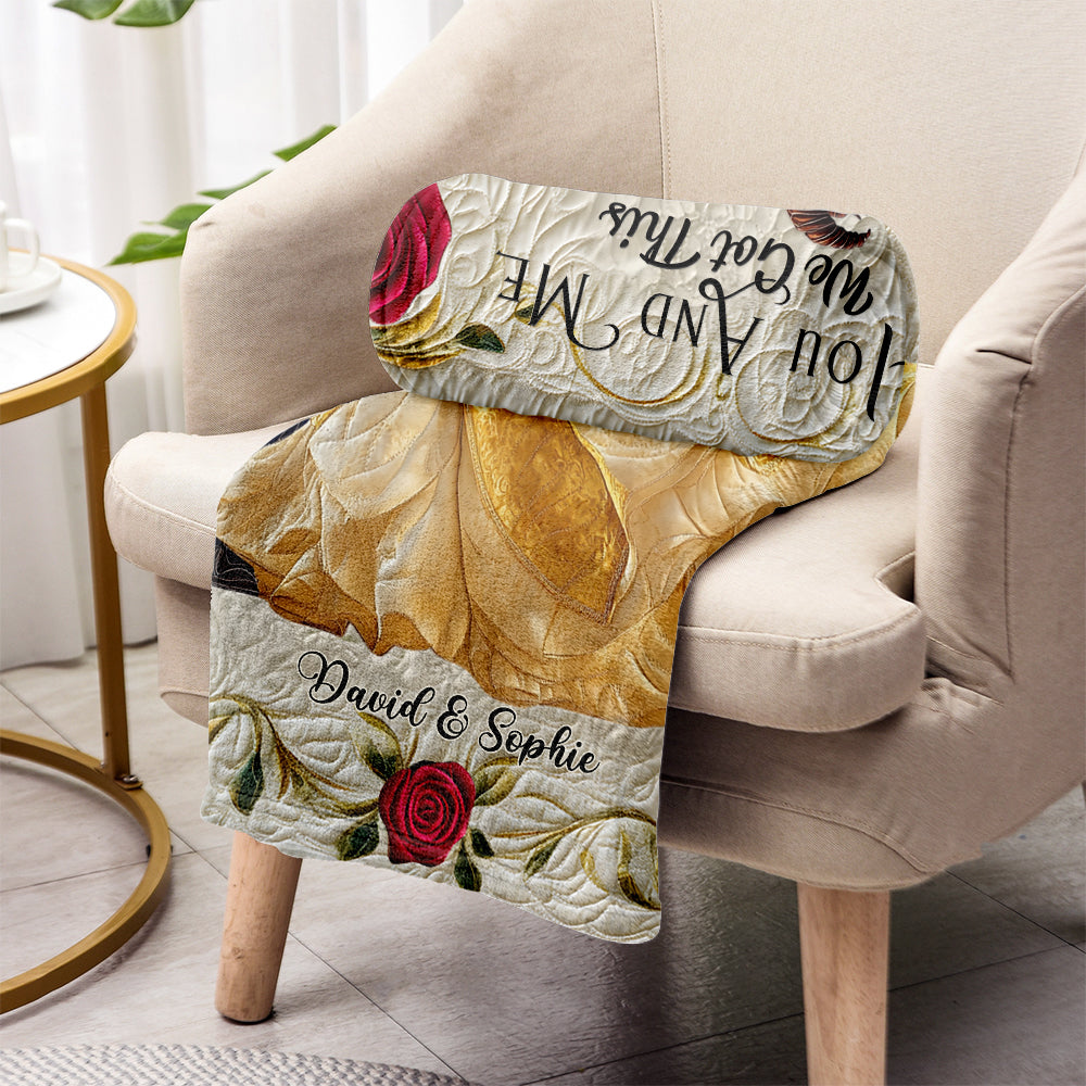 I Love You - Personalized Couple Blanket