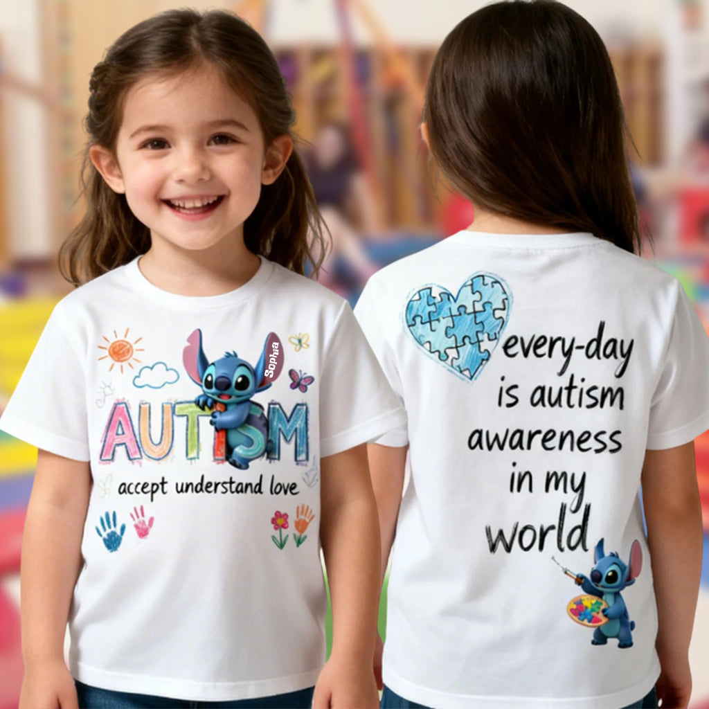 Accept Understand Love - Personalized Autism Awareness All Over Shirt