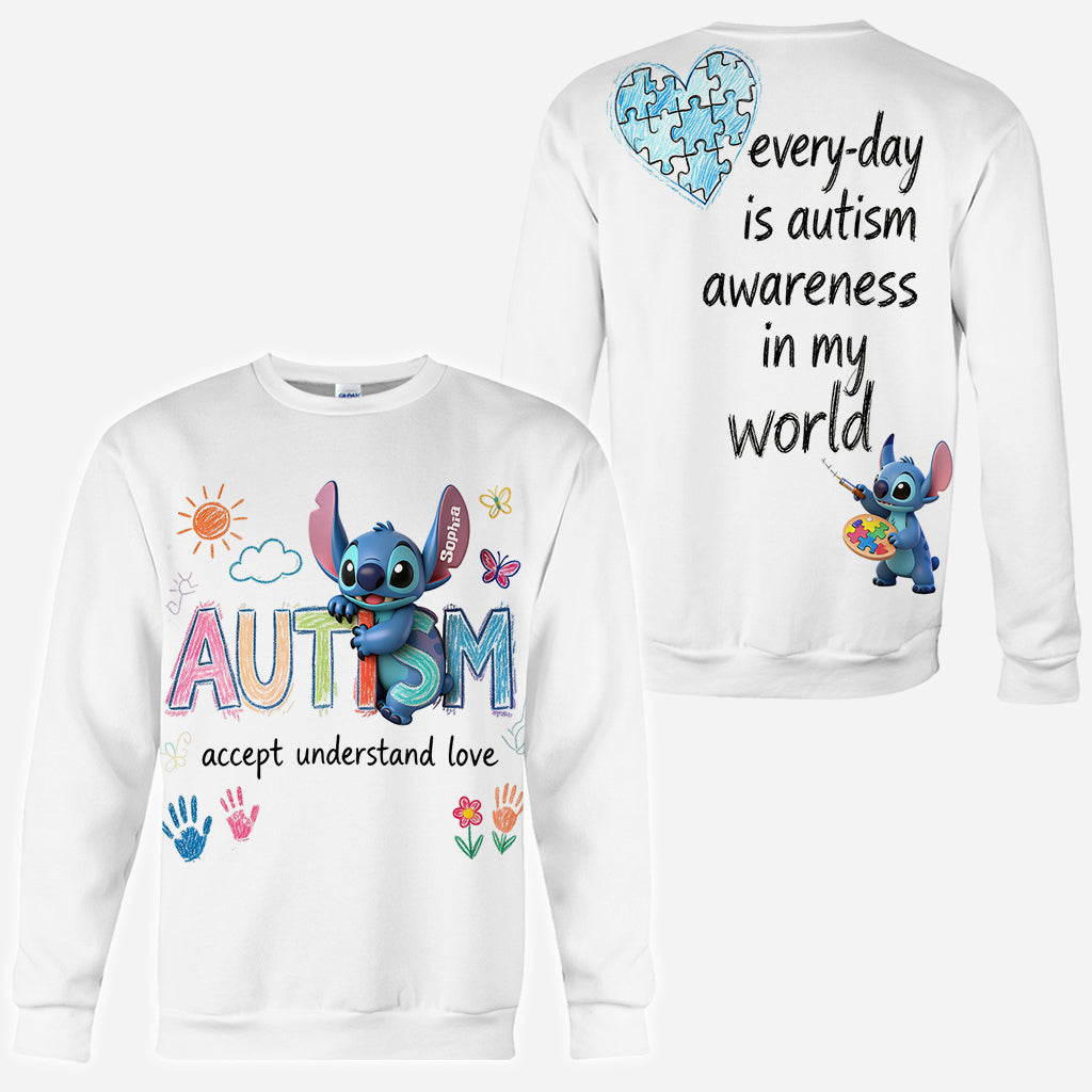 Accept Understand Love - Personalized Autism Awareness All Over Shirt