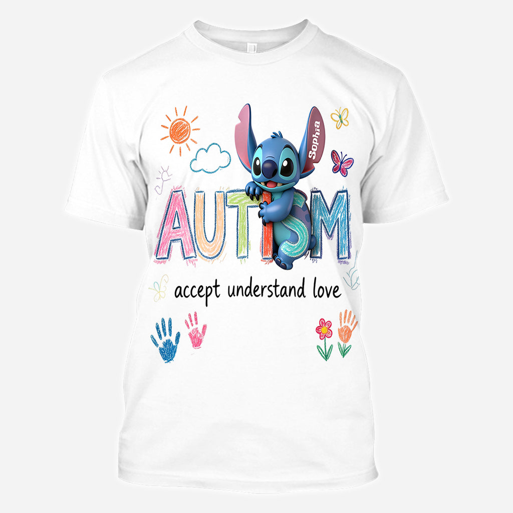 Accept Understand Love - Personalized Autism Awareness All Over Shirt